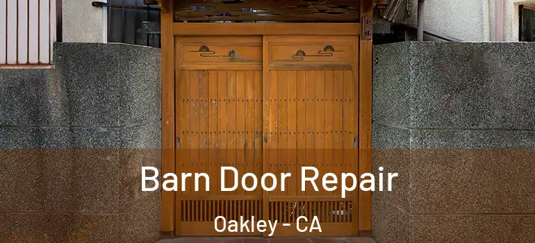  Barn Door Repair Oakley - CA