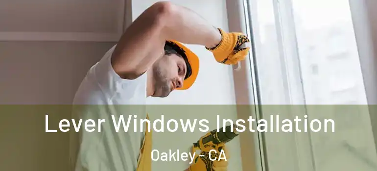  Lever Windows Installation Oakley - CA