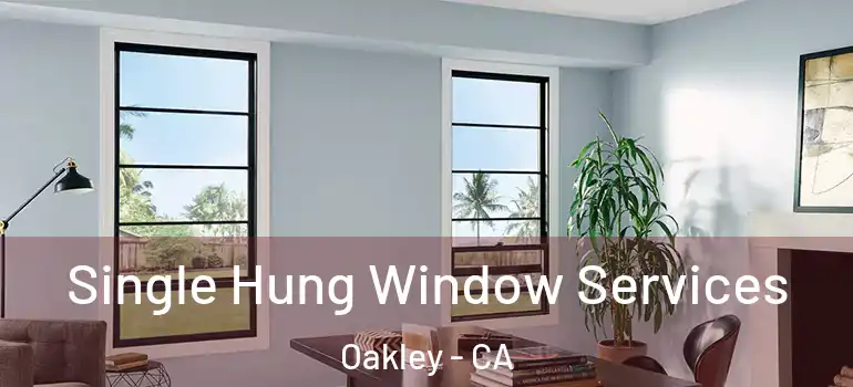  Single Hung Window Services Oakley - CA