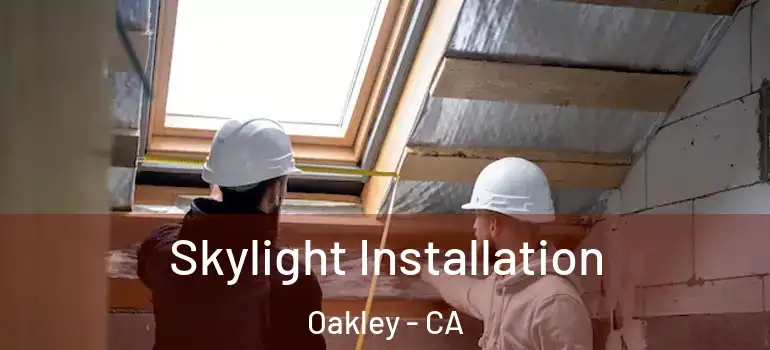  Skylight Installation Oakley - CA