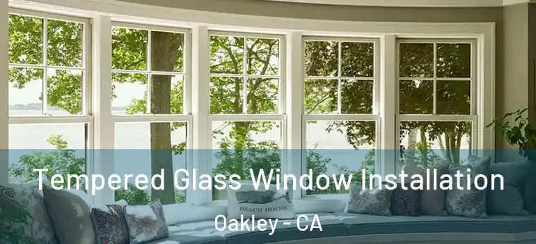  Tempered Glass Window Installation Oakley - CA