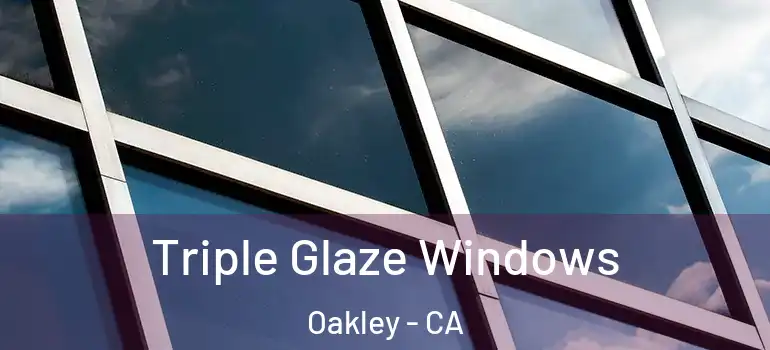  Triple Glaze Windows Oakley - CA