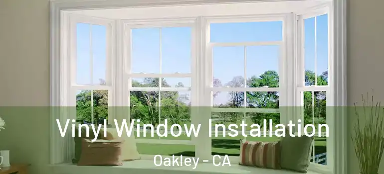  Vinyl Window Installation Oakley - CA