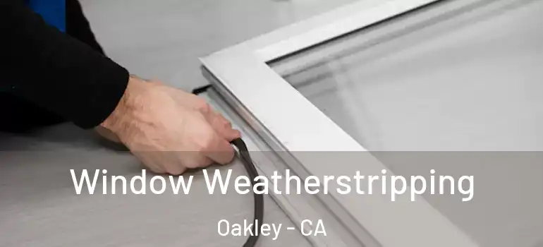  Window Weatherstripping Oakley - CA